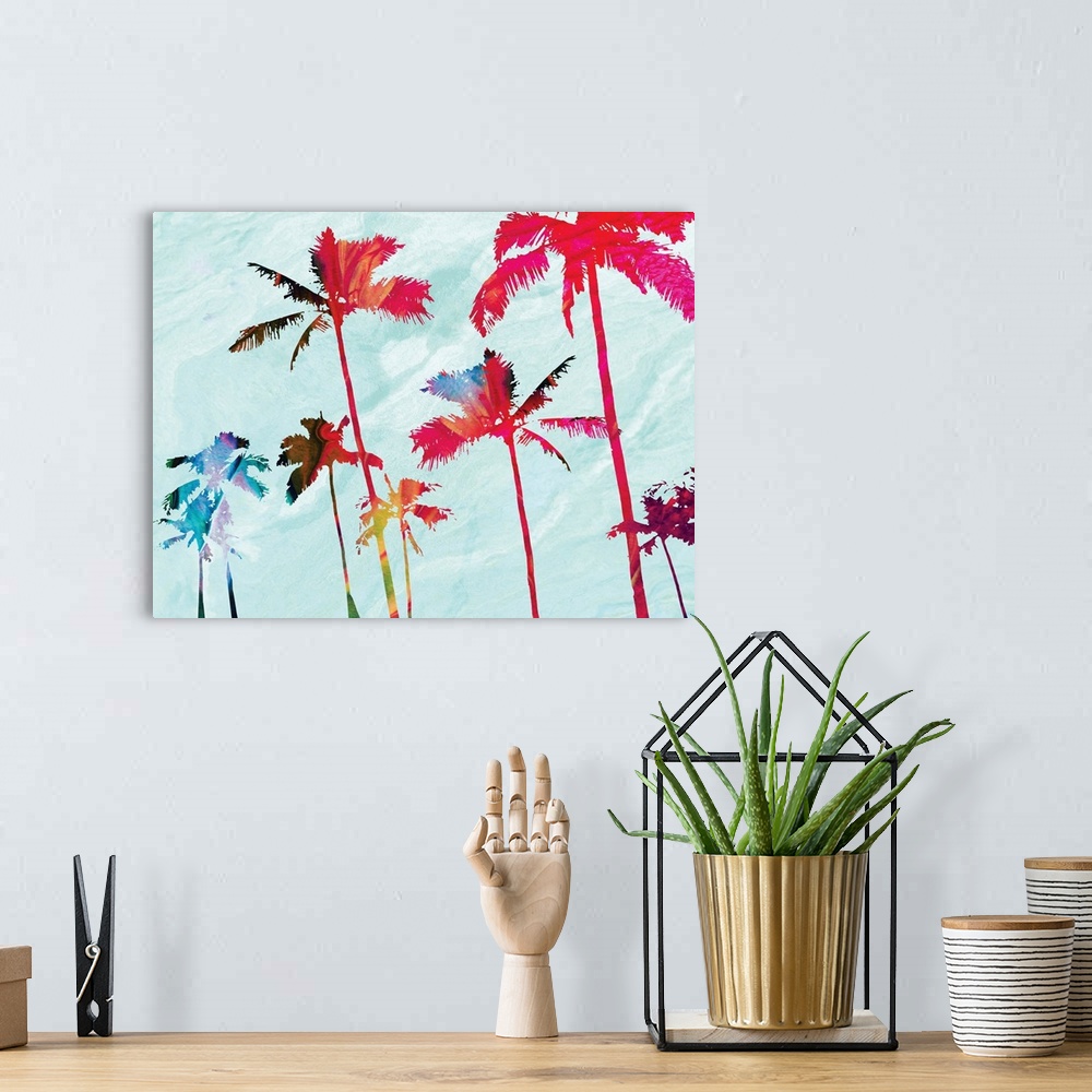 A bohemian room featuring Colorful Beach Palms
