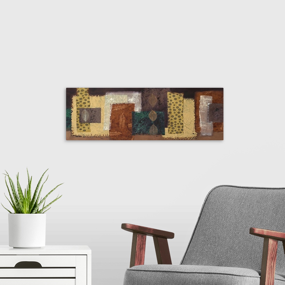 A modern room featuring Original Size: 36x24; acrylic/mixed media