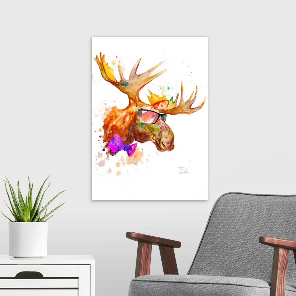 A modern room featuring Cool Moose