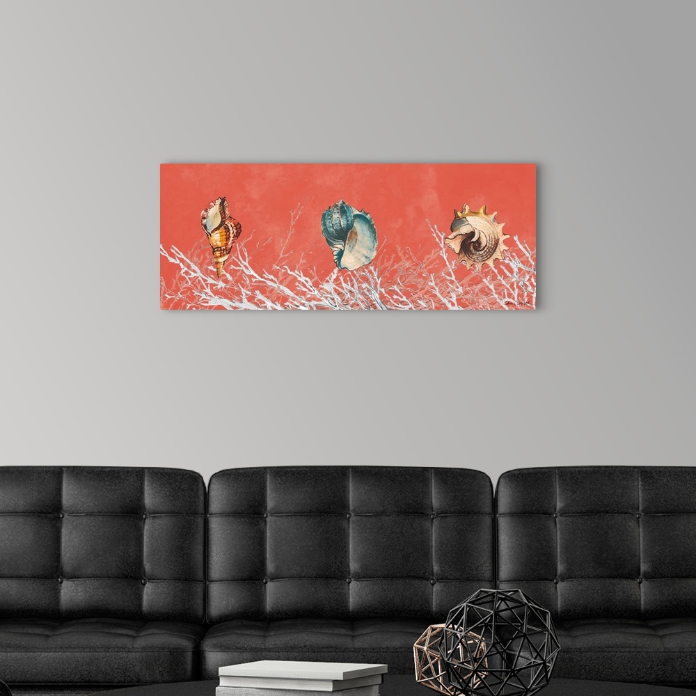 A modern room featuring Coral Panel II