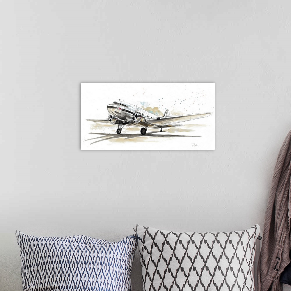 A bohemian room featuring DC3 Airplane