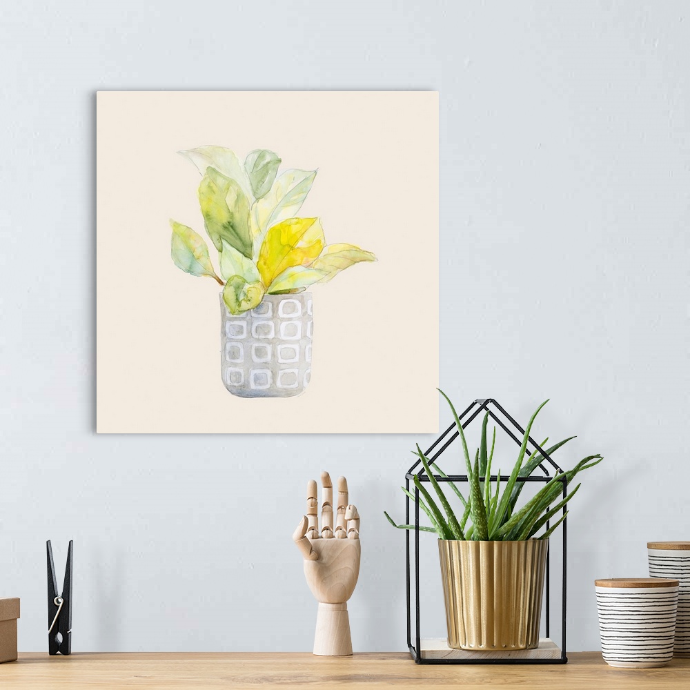 A bohemian room featuring Decorative Potted Plant II