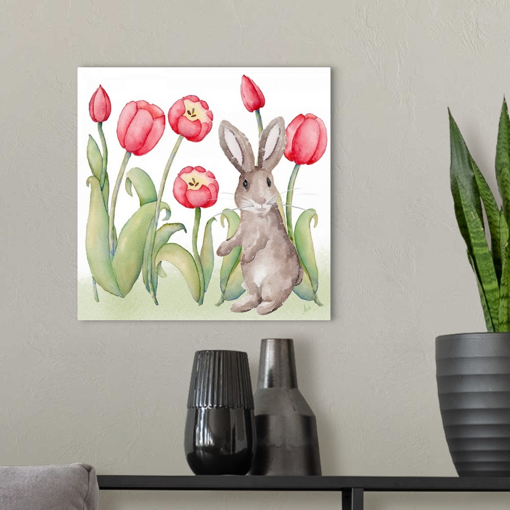 A modern room featuring Easter Tulip I