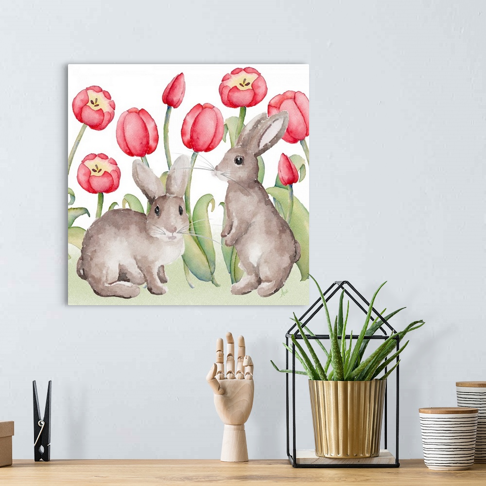 A bohemian room featuring Easter Tulip II