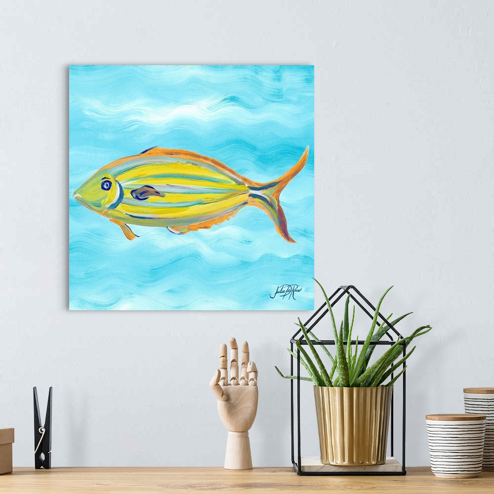 A bohemian room featuring Fish Underwater I