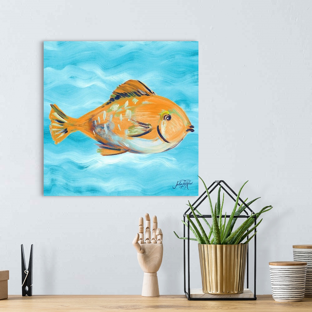 A bohemian room featuring Fish Underwater II
