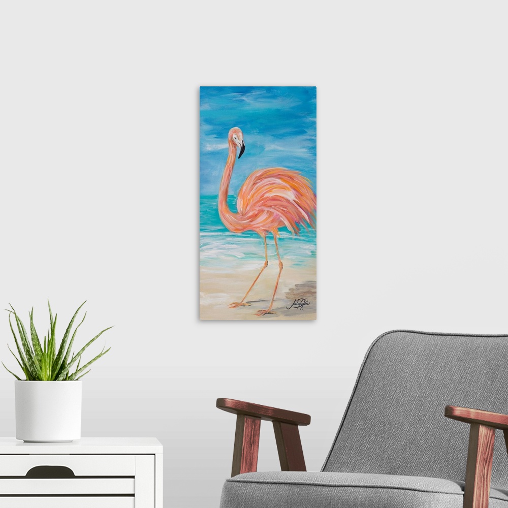 A modern room featuring Flamingo II
