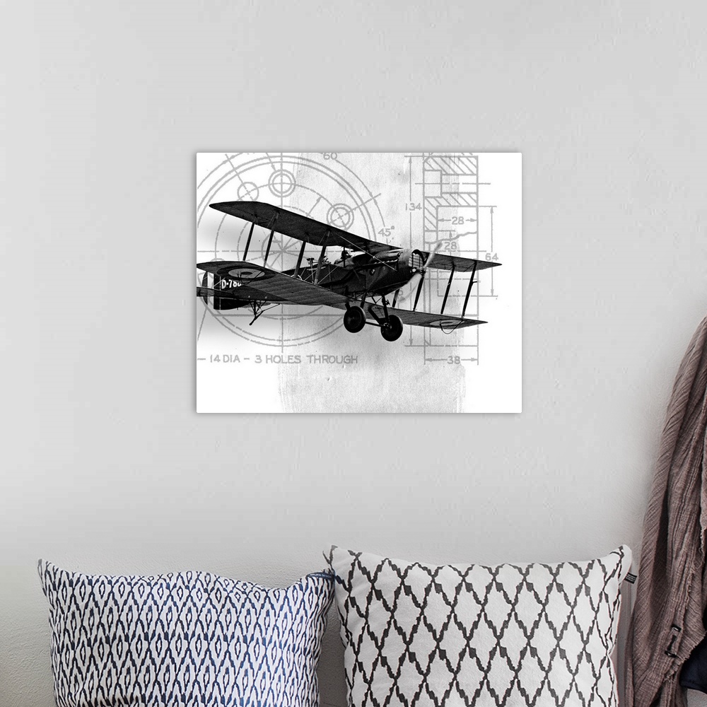 A bohemian room featuring Flight Plans I