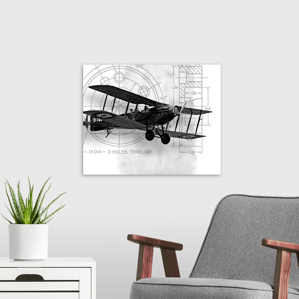 A modern room featuring Flight Plans I