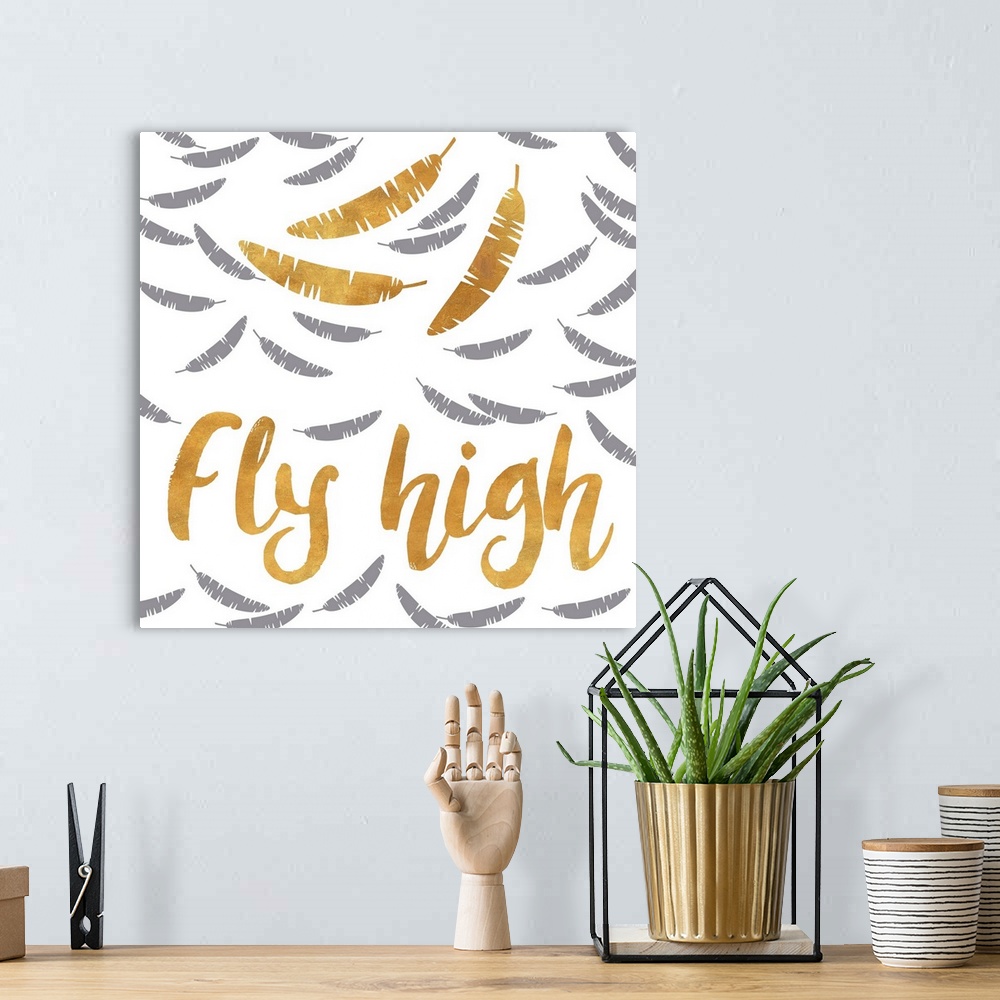 A bohemian room featuring Fly High