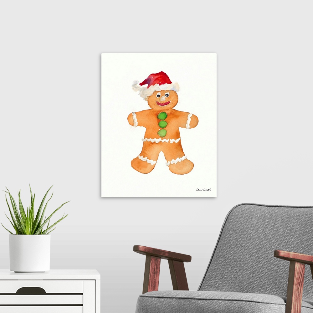 A modern room featuring Gingerbread Man I
