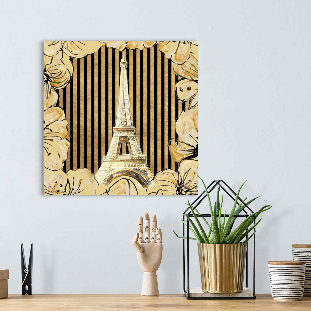 A bohemian room featuring Golden Paris I