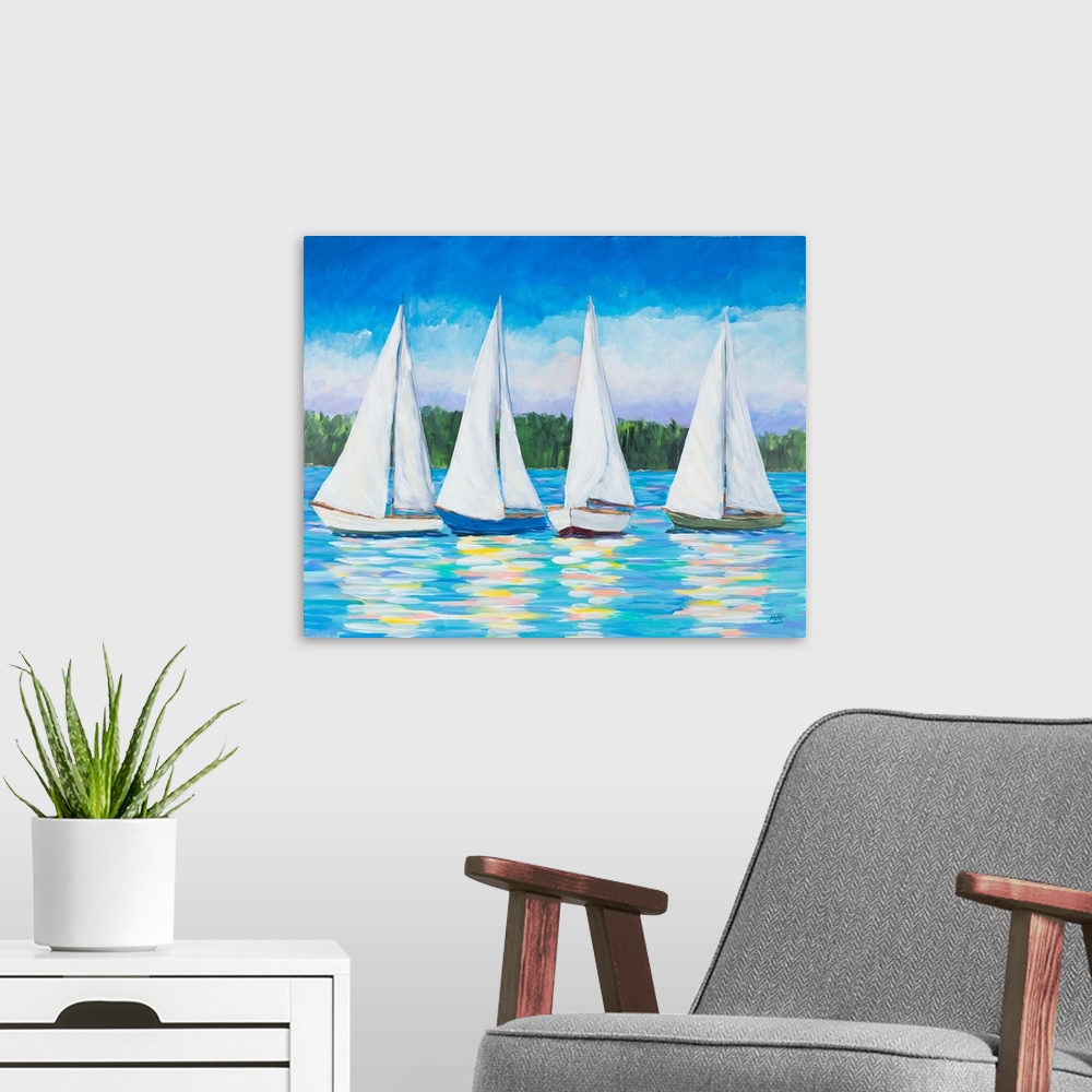 A modern room featuring Great Sails I