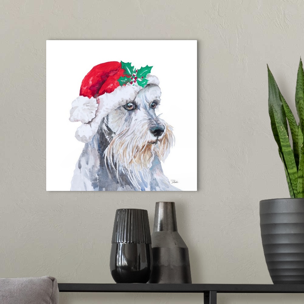 A modern room featuring Holiday Dog IV