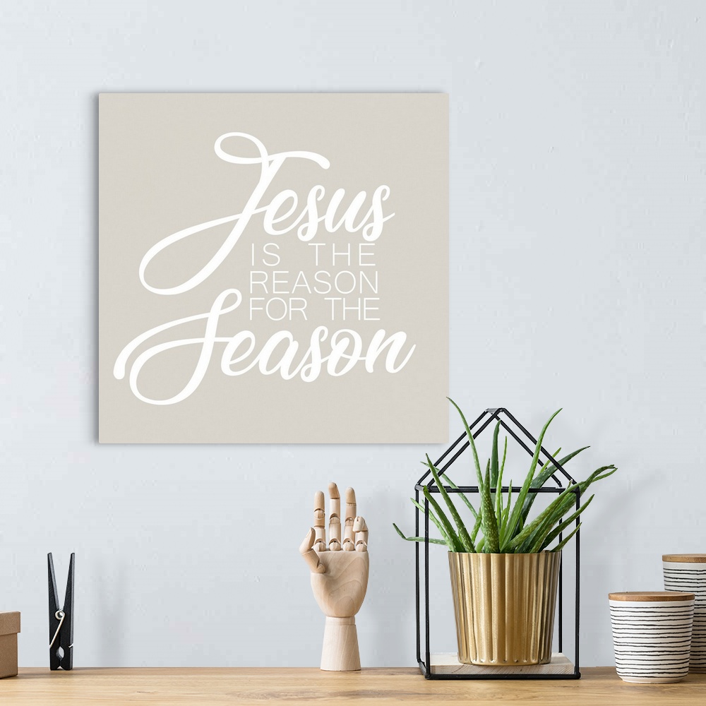 A bohemian room featuring Jesus Is The Reason For The Season