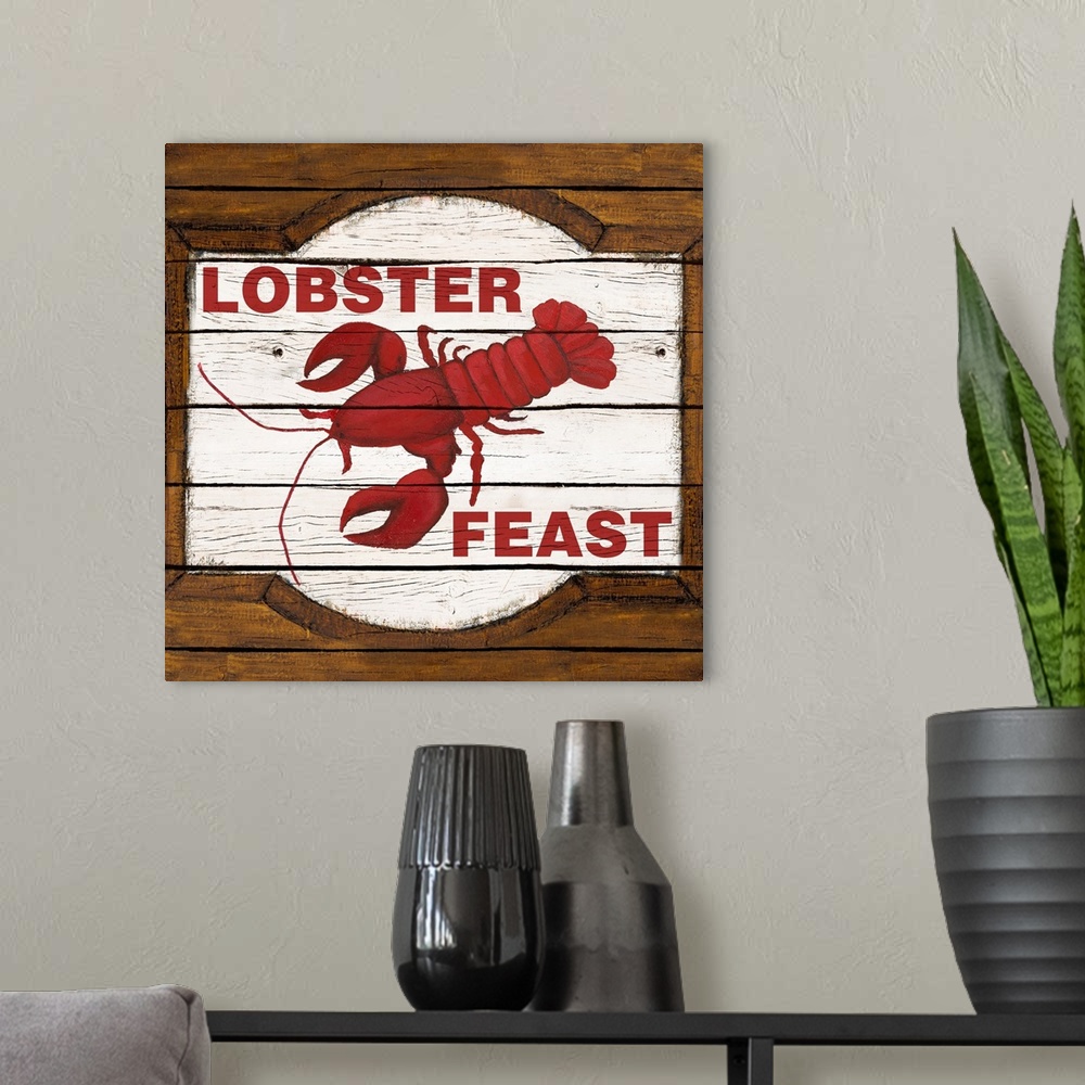 A modern room featuring Lobster Feast