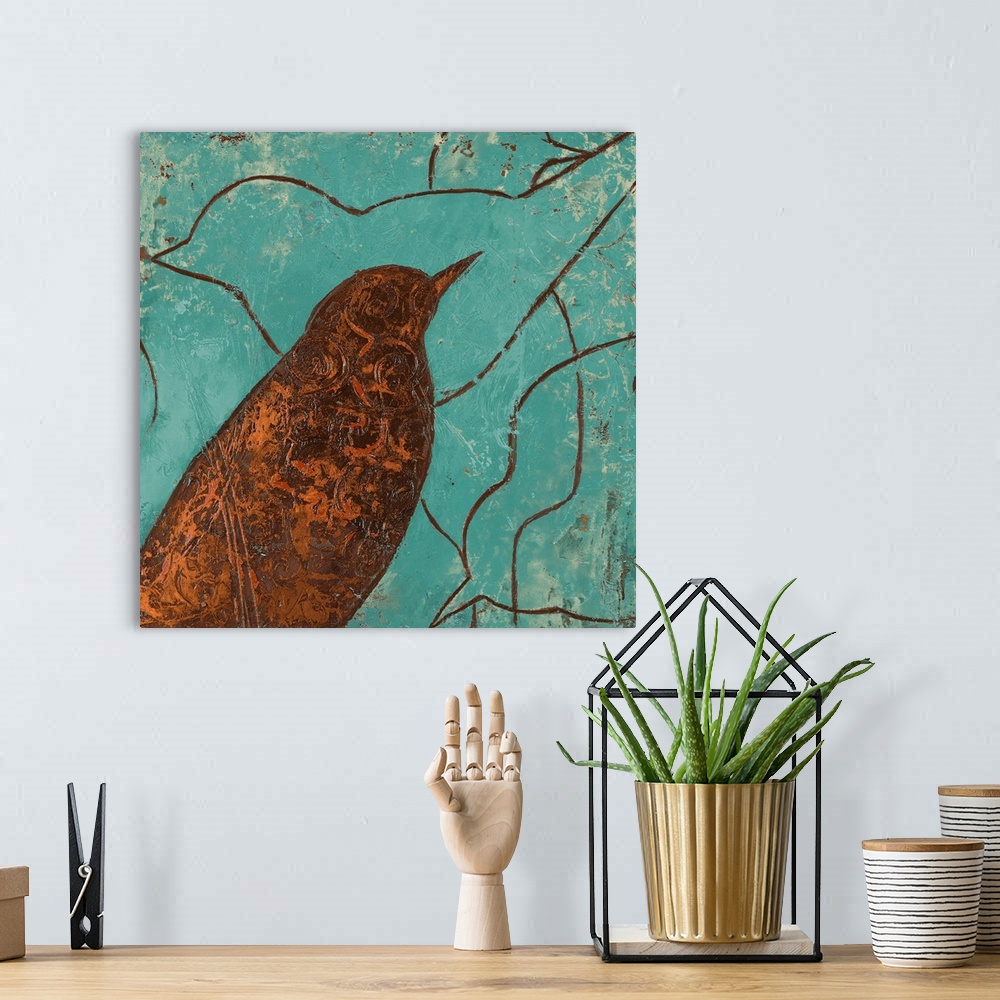 A bohemian room featuring Lovely Birds I