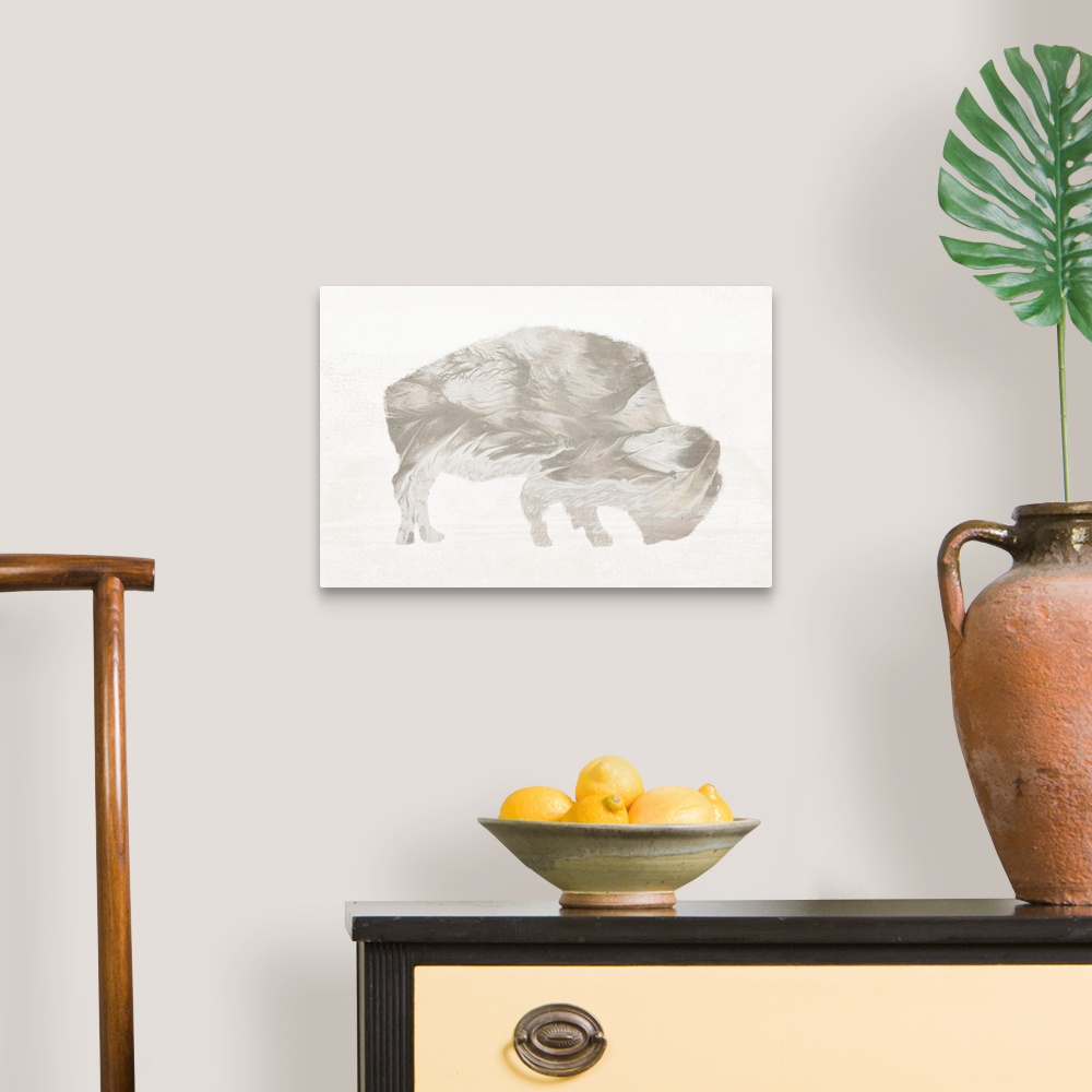 A traditional room featuring Muted Urban Bison