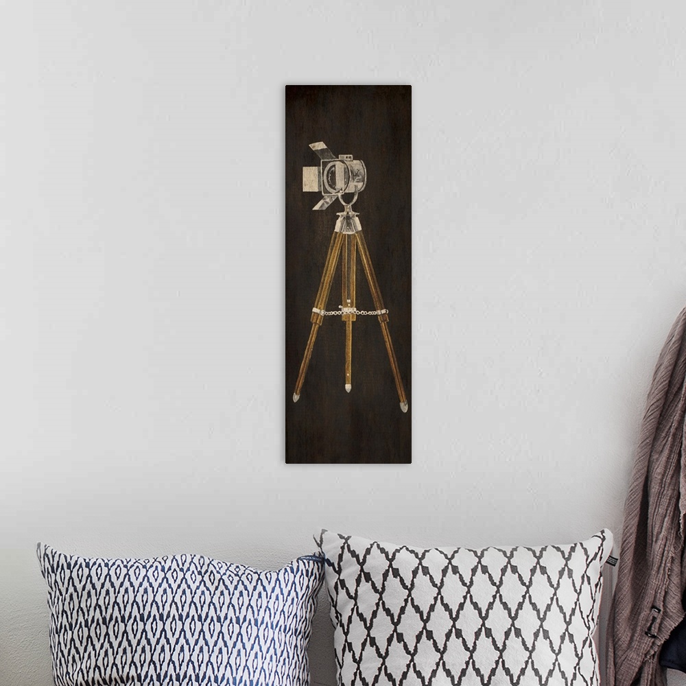 A bohemian room featuring Now Showing Lightstand