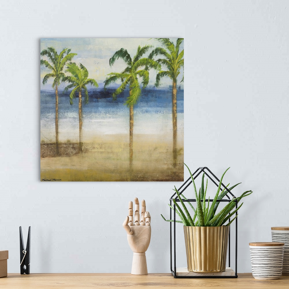 A bohemian room featuring Ocean Palms I