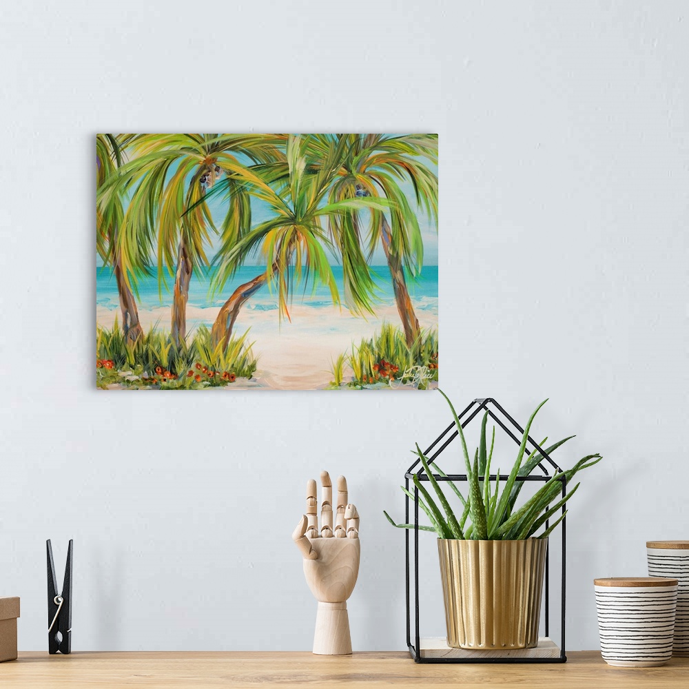A bohemian room featuring Palm Life