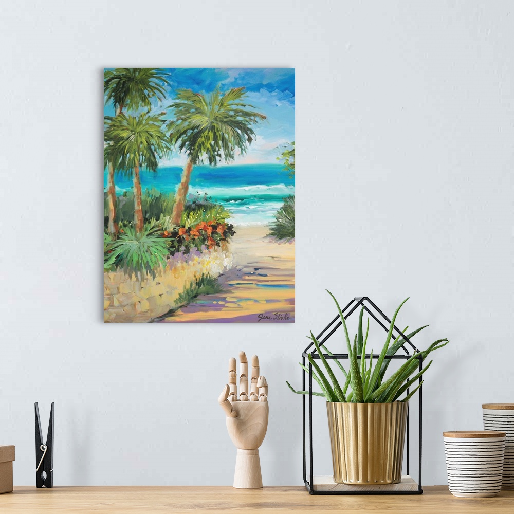 A bohemian room featuring Palm Path
