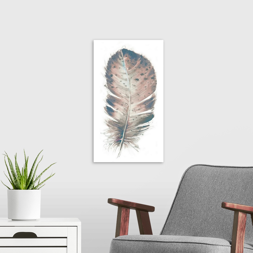 A modern room featuring Pastel Feather I