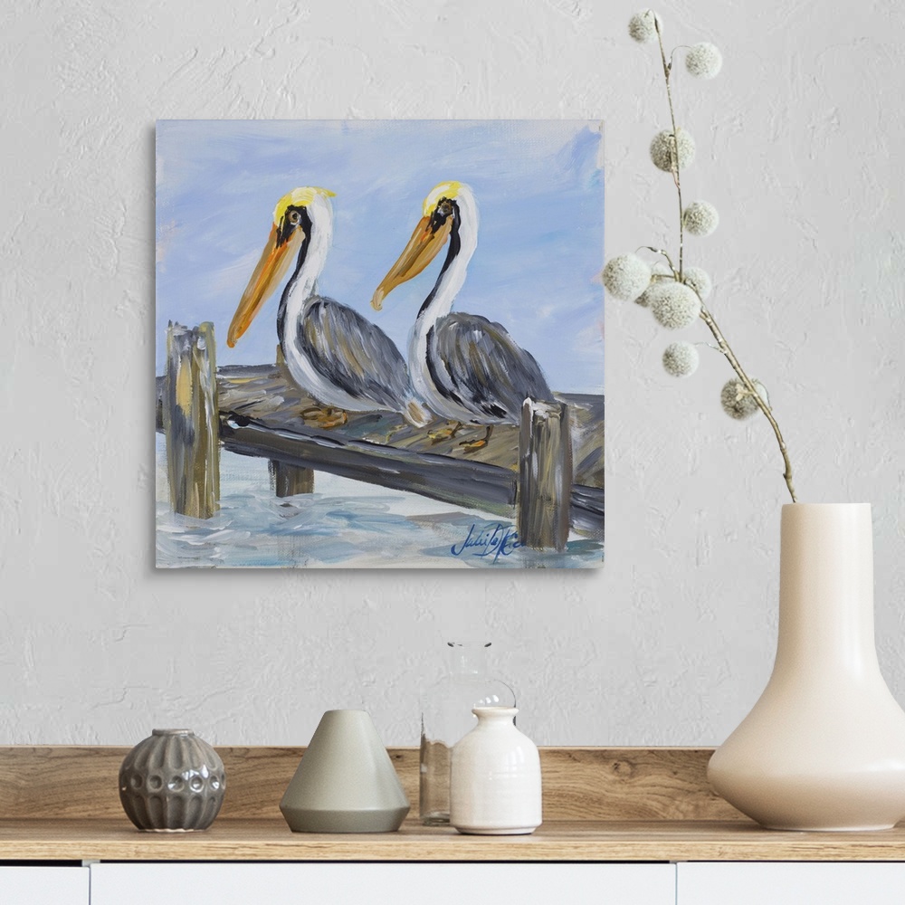 A farmhouse room featuring Pelicans On Deck