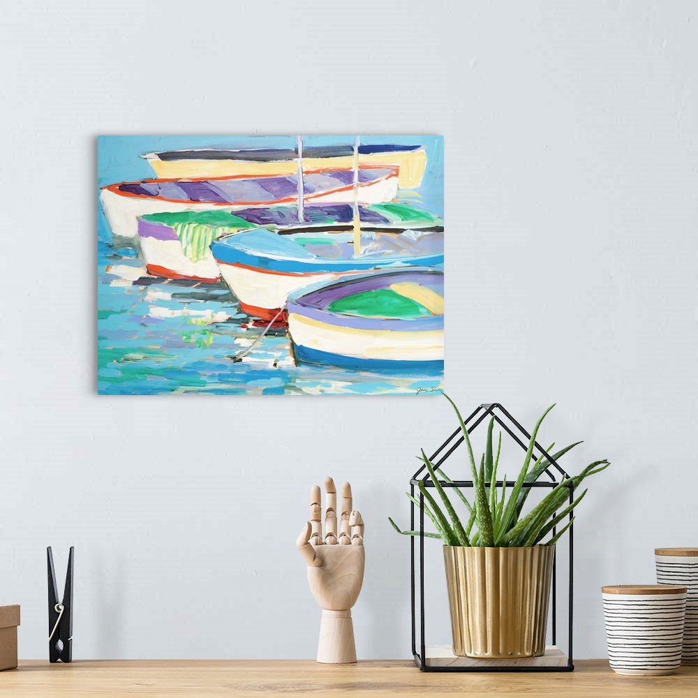 A bohemian room featuring Row Your Boats
