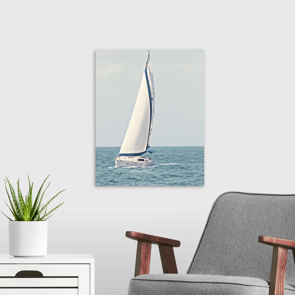 A modern room featuring Sailboat in the Ocean