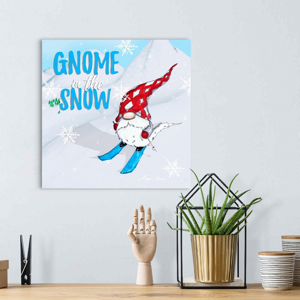 A bohemian room featuring Ski Gnomes I