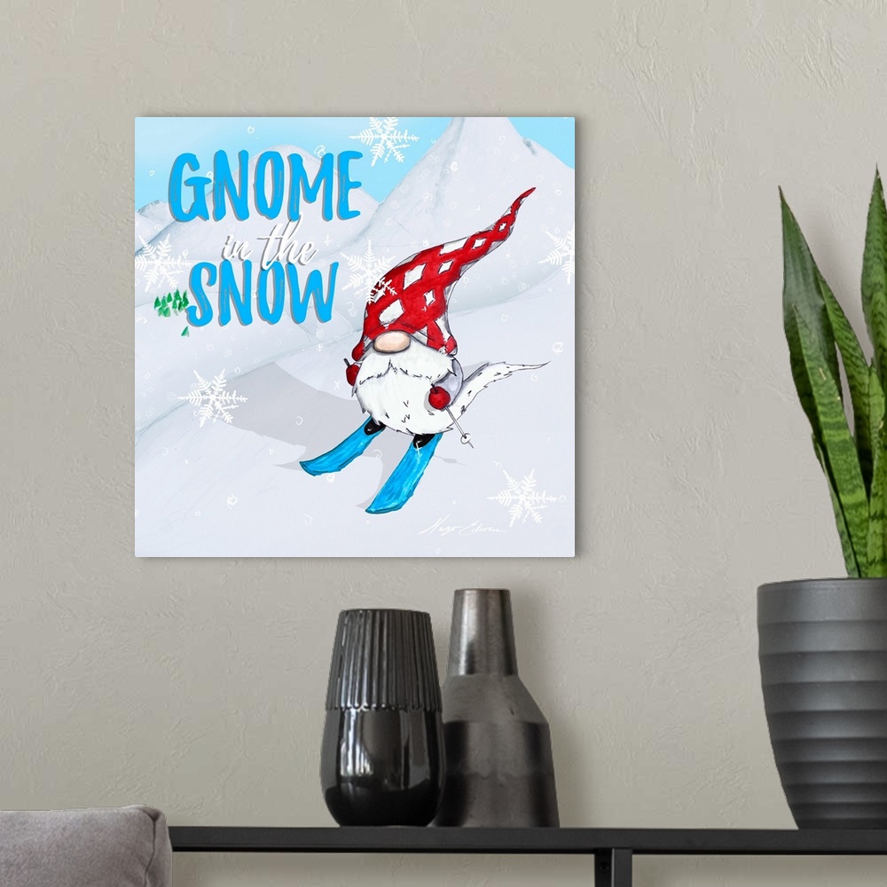 A modern room featuring Ski Gnomes I
