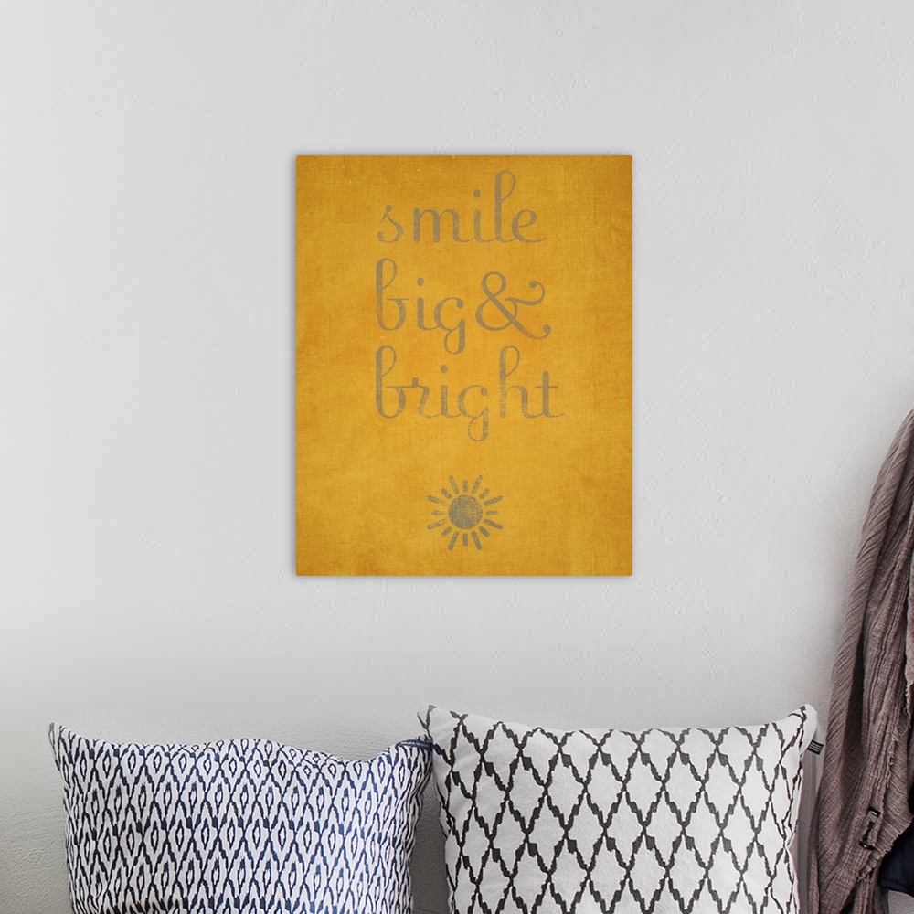 A bohemian room featuring Smile Big and Bright