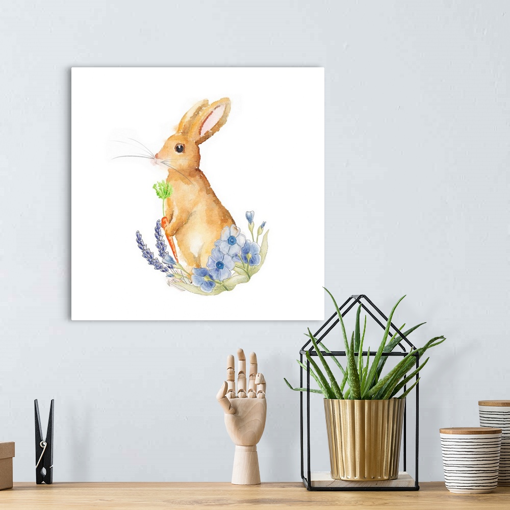 A bohemian room featuring Spring Bunny I