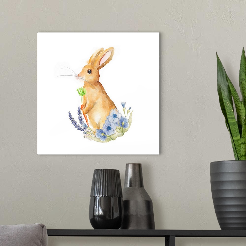 A modern room featuring Spring Bunny I
