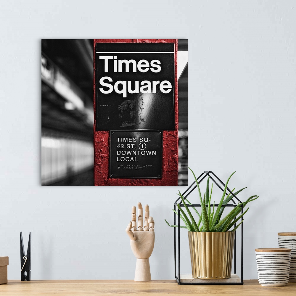 A bohemian room featuring Square Times Square