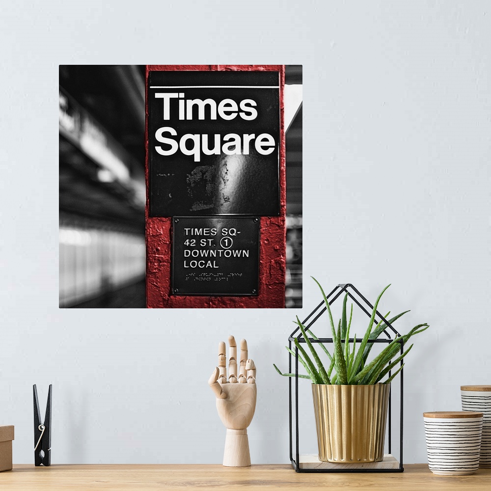 A bohemian room featuring Square Times Square