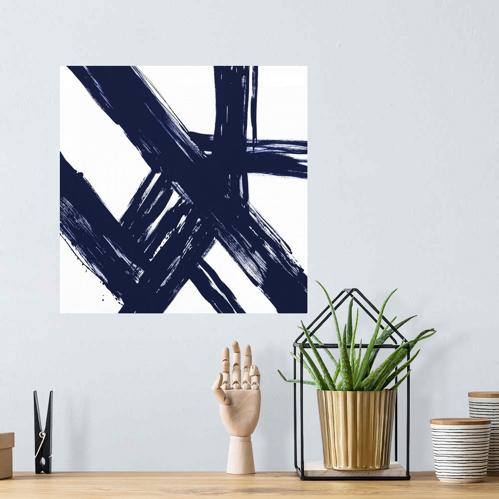 A bohemian room featuring Strokes in Navy I