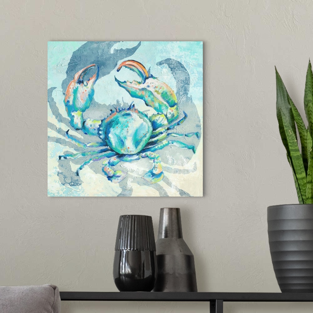 A modern room featuring Surf Side Crab