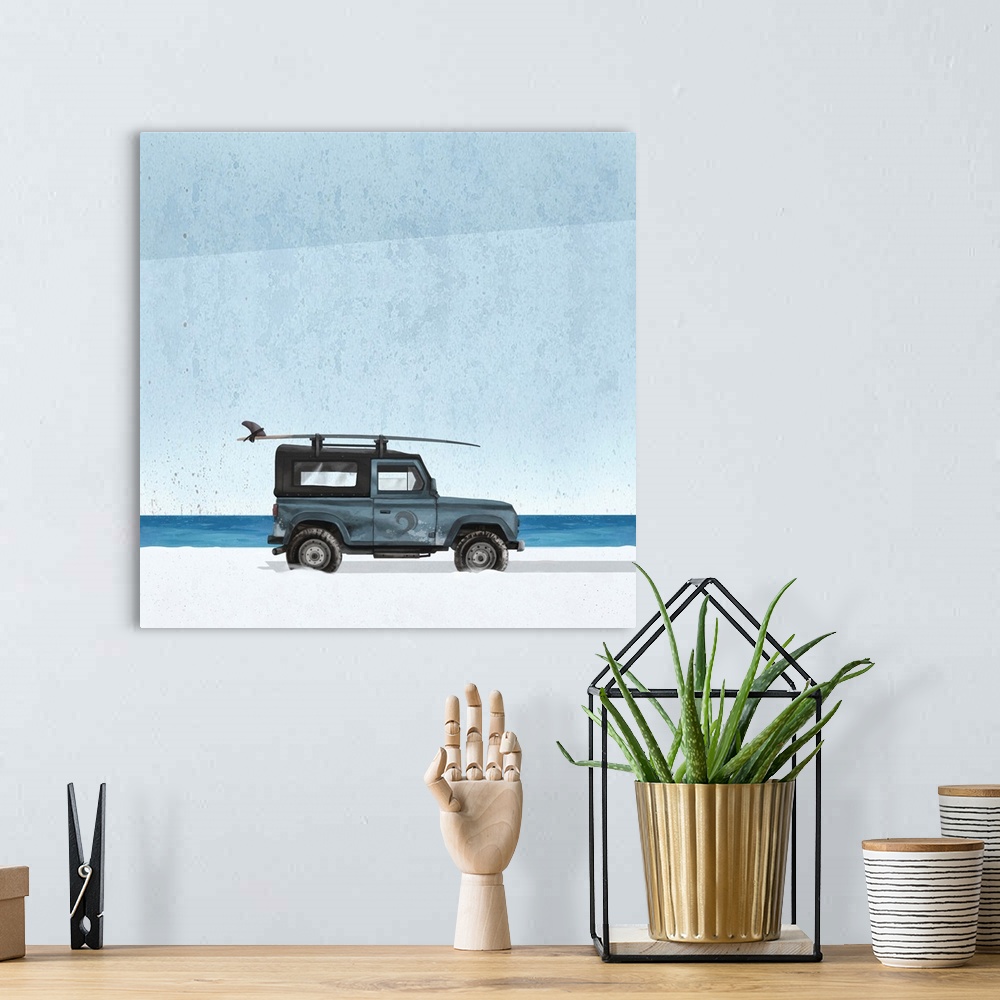 A bohemian room featuring Surf Vehicle II