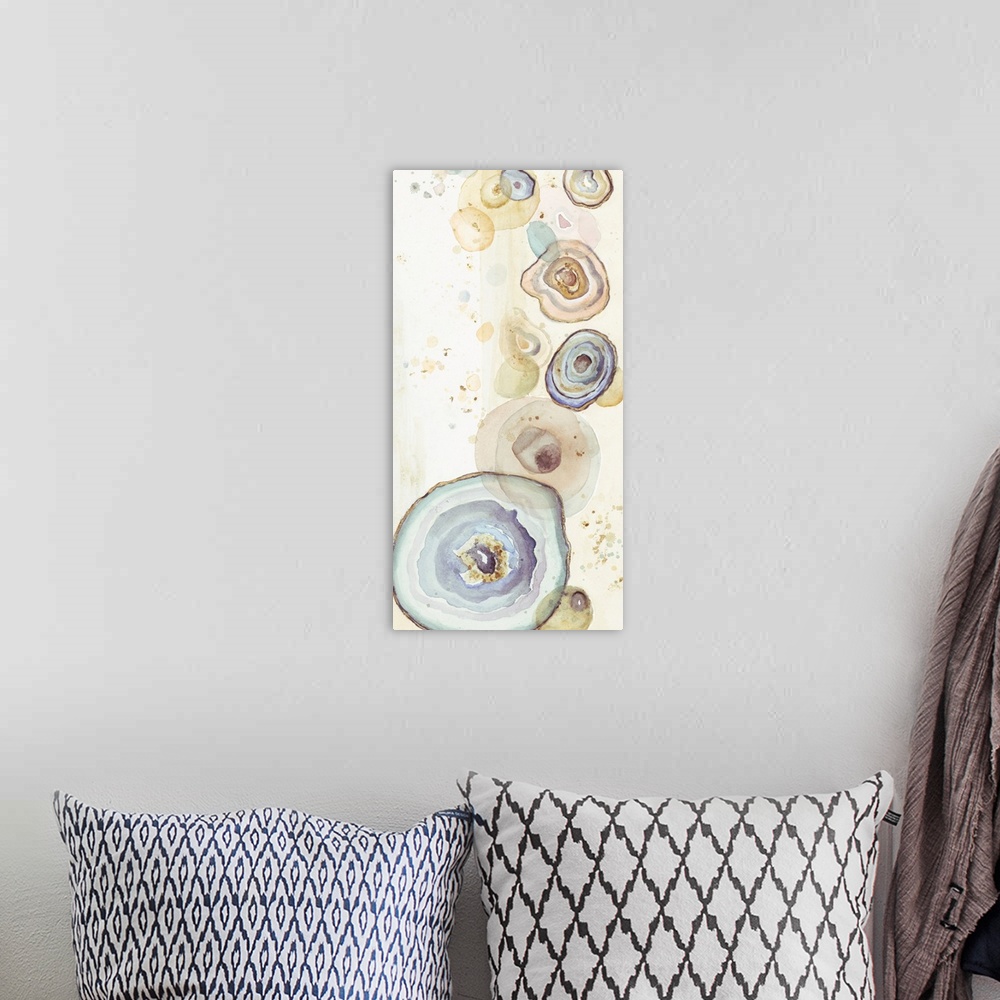 A bohemian room featuring Tall Agates Flying Watercolor