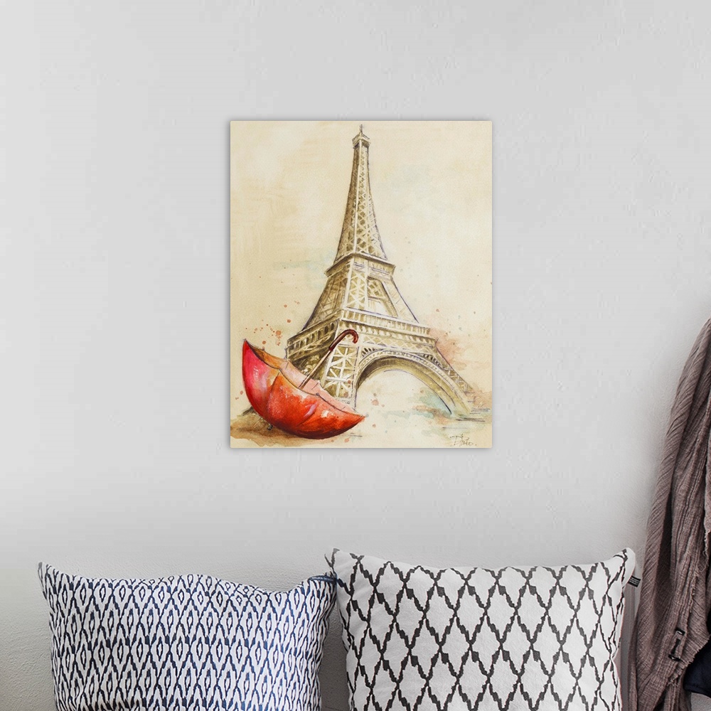 A bohemian room featuring Tour Eiffel