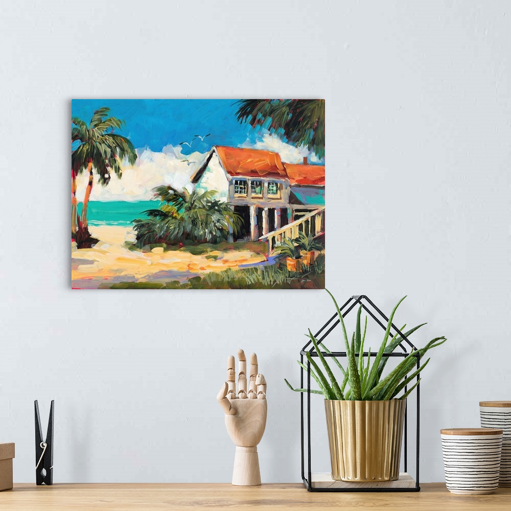 A bohemian room featuring Tropical Getaway
