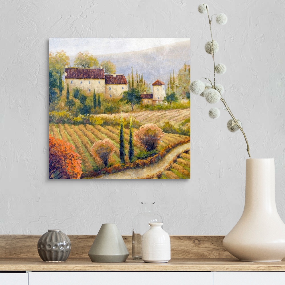 A farmhouse room featuring Tuscany Vineyard I