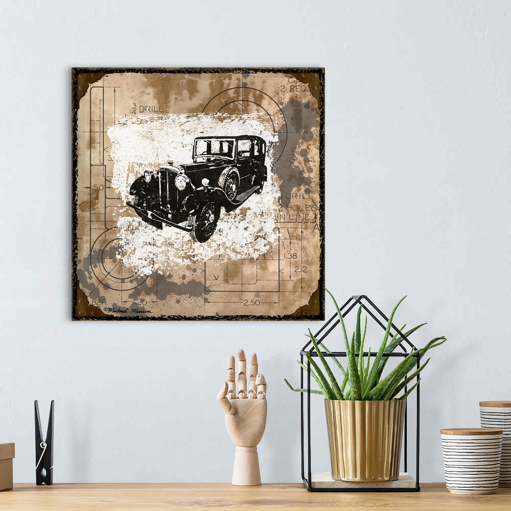 A bohemian room featuring Vintage Ride I