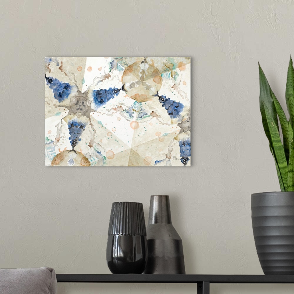 A modern room featuring Watercolor Kaleidoscope