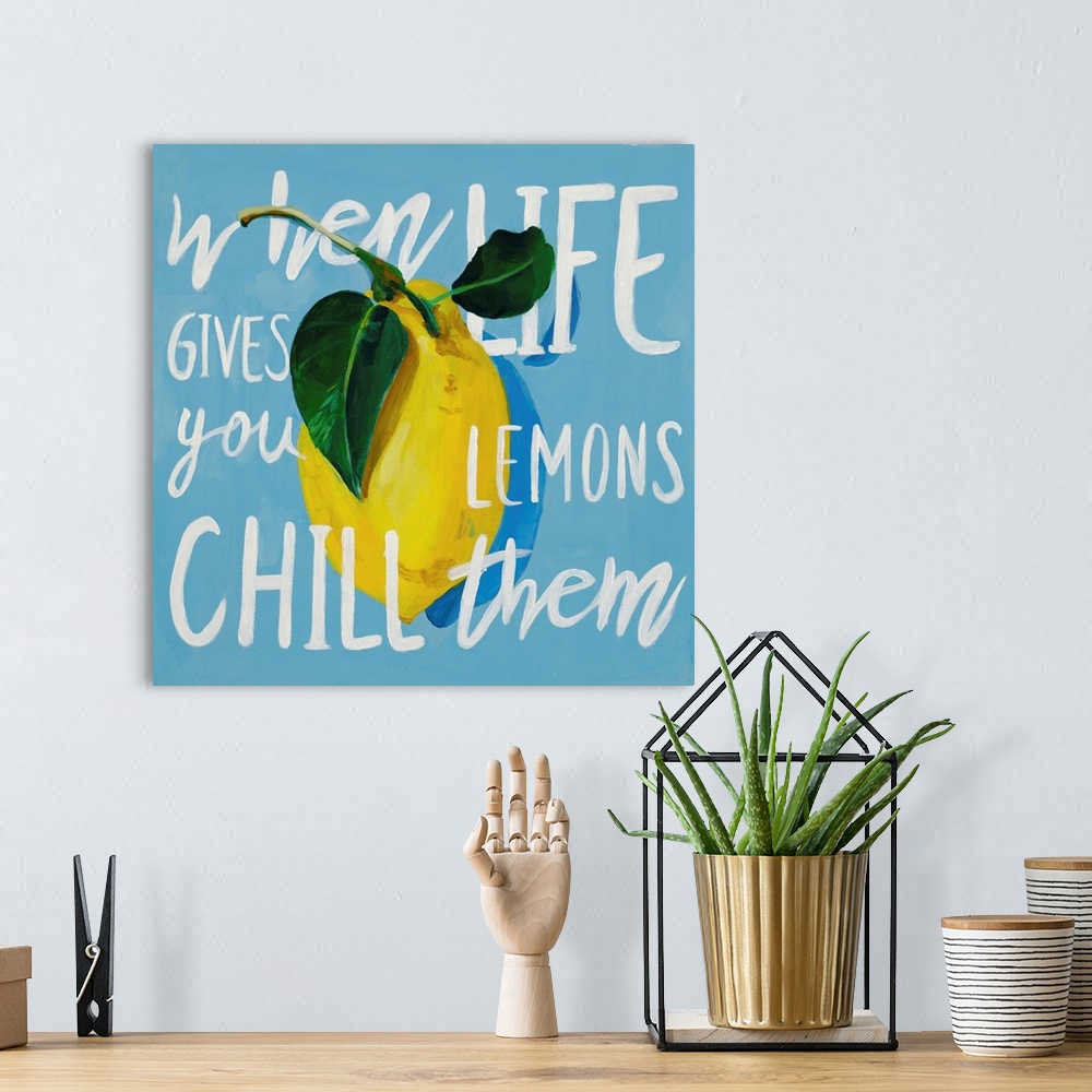 A bohemian room featuring When Life Gives You Lemons