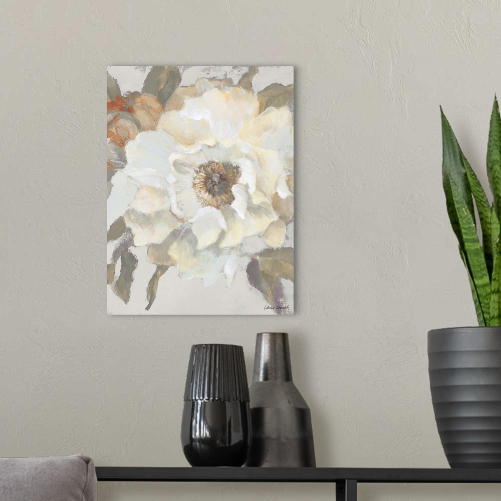 A modern room featuring White Peony and Bloom