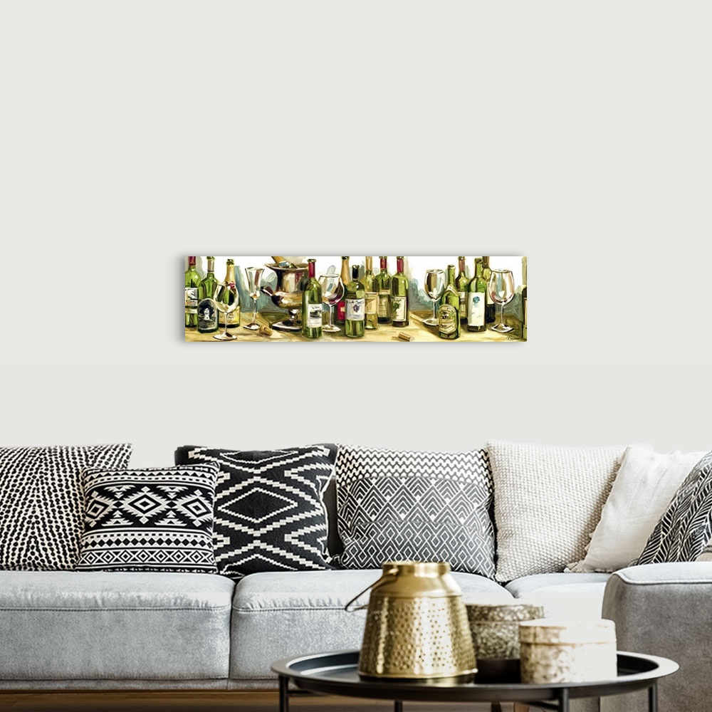 A bohemian room featuring Wine And Champagne Panel