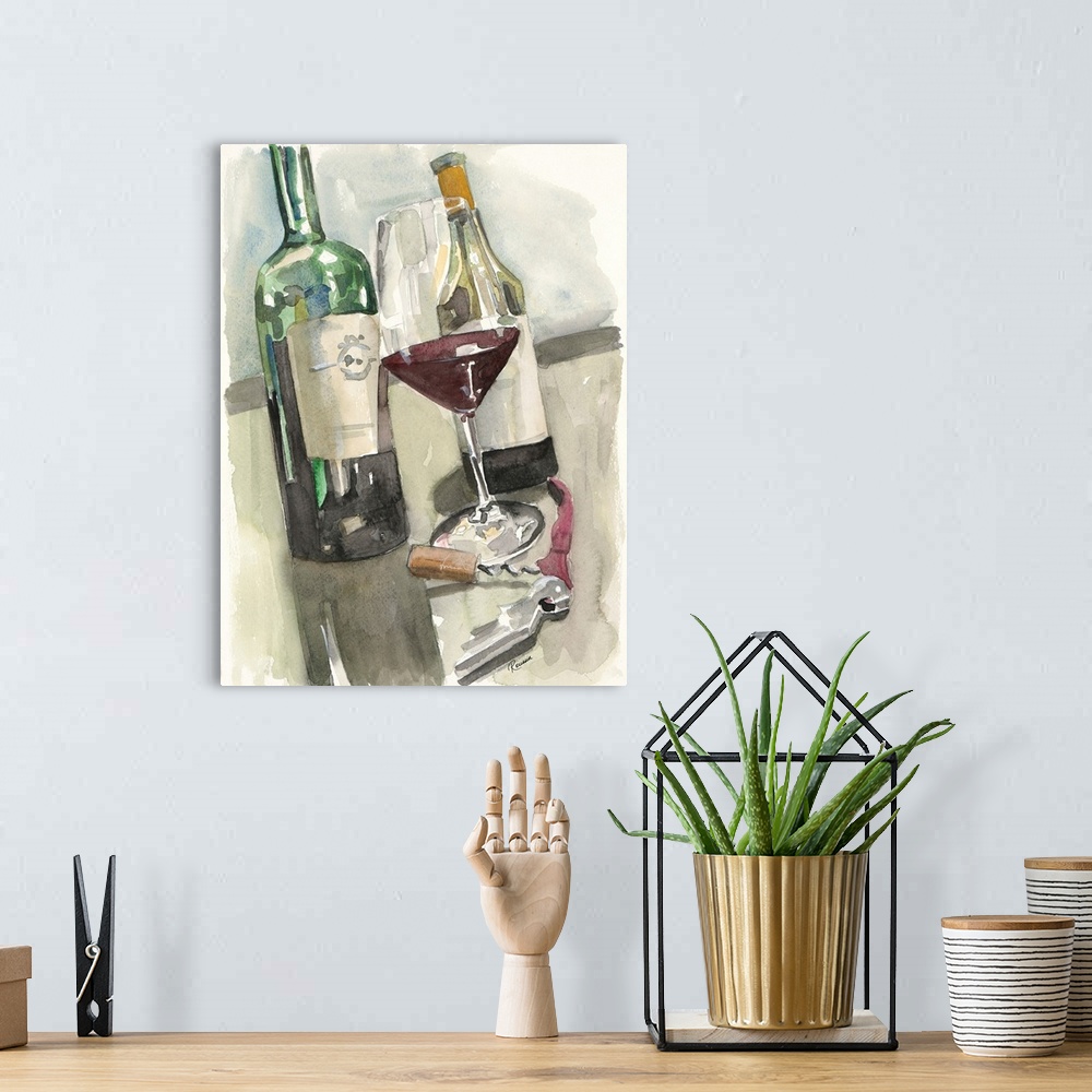 A bohemian room featuring Wine Series II